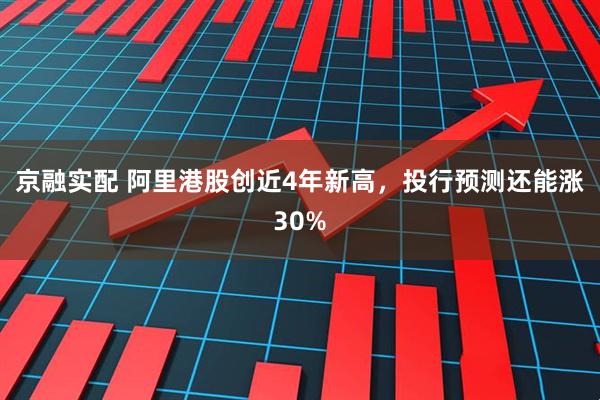 京融实配 阿里港股创近4年新高，投行预测还能涨30%