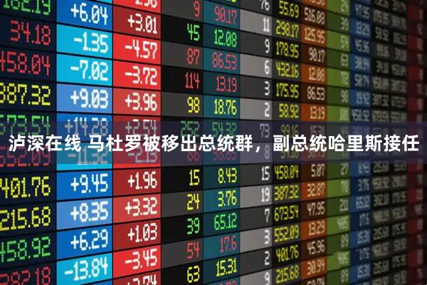 泸深在线 马杜罗被移出总统群，副总统哈里斯接任