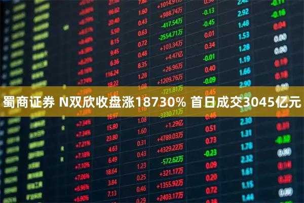 蜀商证券 N双欣收盘涨18730% 首日成交3045亿元