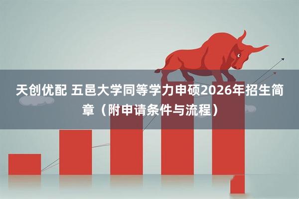 天创优配 五邑大学同等学力申硕2026年招生简章（附申请条件与流程）